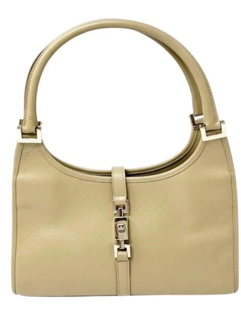 Gucci Jackie Small Shoulder Bag Neutral Leather